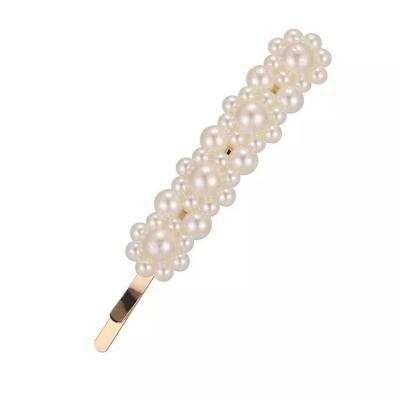 China High Quality Hot Selling Ins Cliphand Big Shark Made Pearls Hair Clips Pin for sale