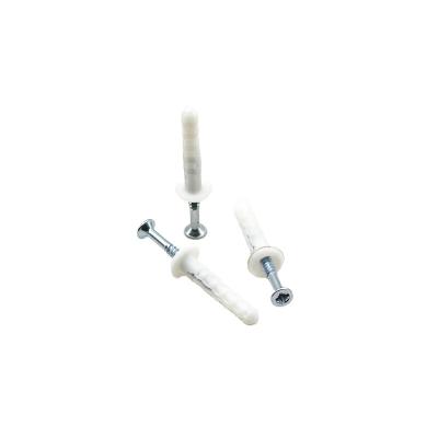 China Plastic Hammer 6x38 Nylon Nail In Anchors Diffuse Head for sale