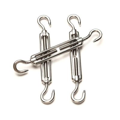 China Heavy Industry Us Marine Stainless Steel Double Hooks European Type Heavy Duty Large Size Open Tensioner M2 M 24 for sale