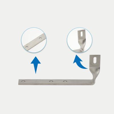 China Cold Froging SS304 SS 316 L Type Solar Powered System Roof Hook Bracket for sale