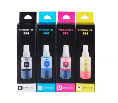 China 16001441949841/6 664 cartridge quality inkjet cartridge COMPATIBLE premium price 70ml refill ciss tint PE t664 bulk digital universal printing BO COMPATIBLE for sale