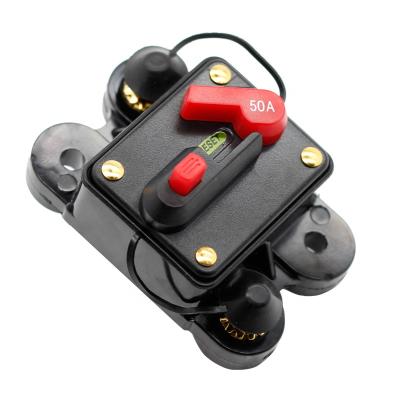 China Boats System Protection 12V/24V 50A Car Audio Circuit Breaker Reset Fuse for sale