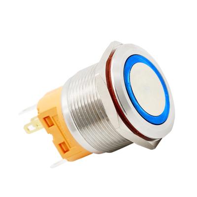 China Quality switch 25mm monochrome IP67/bicolor/tricolor LED metal push button switch 1NO1NC 2NO2NC OG25A for sale