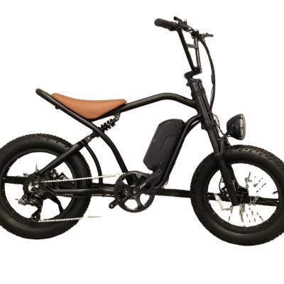 China PAS & New 48V 500W 2022 throttle rear motor fat tire mountain bike electric electric bicycle model/two motor motocyrcle electric bike for sale