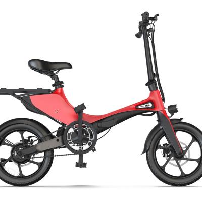 China Luxury new design 16inch 2021 hottest and best electric bicyc Mini Folding Ebike E-bike with 36V14AH for sale