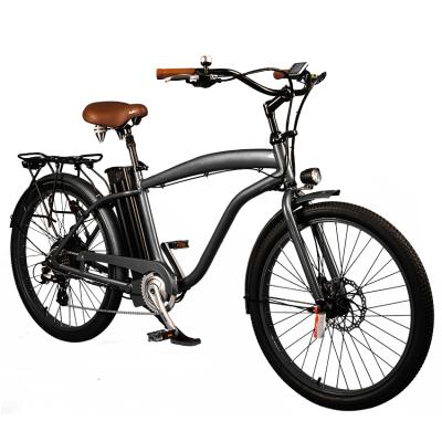 China Aluminum alloy 26 inch 250w lithium battery sunny beach cruiser electric ebike bicycle for sale