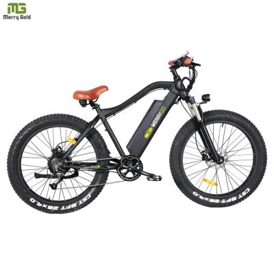 China Aluminum Alloy Pedal Assisted Fat Tire Electric Bike 7 Speed ​​Bicycle Biciletas Electric Mountain Bike for sale