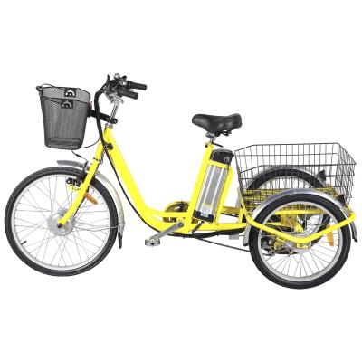 China 350W Standard Drive Electric Tricycle City Bike with Basket for sale