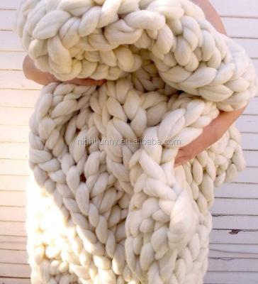 China Large and Superb Chunky Knit Blanket PORTABLE, Knit Throw Blanket, Chunky Merino Knit Superb Blanket for sale