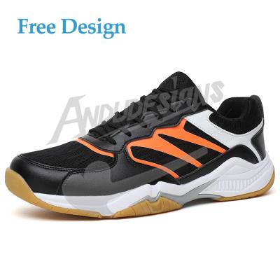 China Breathable badminton shoes 2022 badminton shoes for men women sports breathable elastic non-slip high sneaker for sale