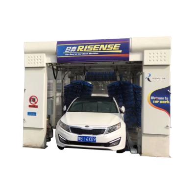 China China-chic New Risense Brush Washing Big Promotion Car Wash Machine Fully Automatic Tunnel With Conveyor Belt for sale