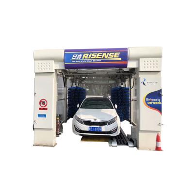 China New China-chic Risense CC-695 high pressure system, tunnel car wash machine with 14 brushes for sale