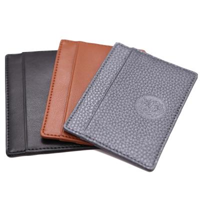 China New Mini Small Rfid Visa Slot Vintage Credit Leather Men's Multi Card Wallet Holder Materials for sale