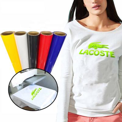 China High Quality Washable Hot Press Blast 3D Laser Heat Transfer Foaming Luminous Vinyl For Garment for sale