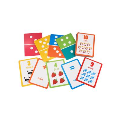 China Custom Educational Memory Paper Flash Cards Spanish and English Kids Learning Alphabet Card Free Sample for sale