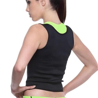 China 2021 Hot Sale Antibacterial Women Sweat Sauna Body Shaper Slimming Vest Neoprene Waist Trainer Tight For Fitness for sale