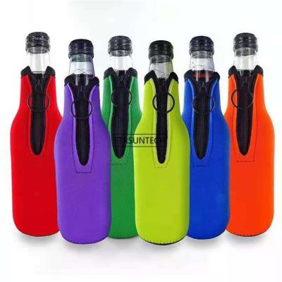 China Protect Cup Wholesale Custom Design Neoprene Water Bottle Covers Durable Neoprene Glass Bottle Holder Sleeves for sale