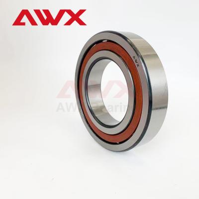 China Customized Accuracy Miniature Angular Contact Bearings Pressed Steel Cage P6 P5 Precision for sale