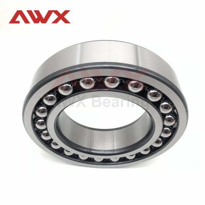 China 27mm Width Self Aligning Double Row Ball Bearings Industrial Nylon Cage Open Seal Type for sale