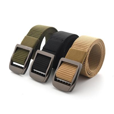 China TG-010 3.4cm Width Custom Durable Nylon Belt Weaving Fabric Outdoor Military Alloy Woven Belt for sale