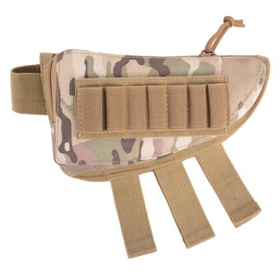 China Leisure For Hunting Shooting Tactical Military Rifle Buttstock Shell Cartridges Holder Pouch Adjustable Cheek Rest Pad Ammo Sleeve for sale