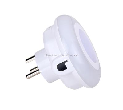 China Mini Socket Nightt Light Ningbo Fashion Color LED Wall Sensor Socket Night Light for sale