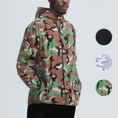 China Manufacturer Direct Autumn And Winter Fitness Breathable New Forming Quick Dry Sports Coat Male Camouflage Printing Long Sleeve Coat Short for sale