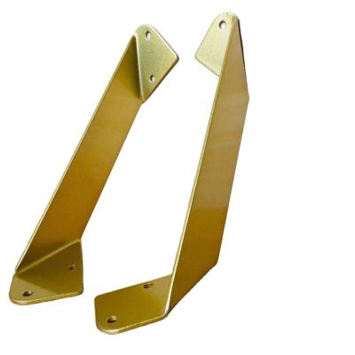 China Floating iron shelves metal gold bracket wall mounted tive corner frames DT2021-1 for sale