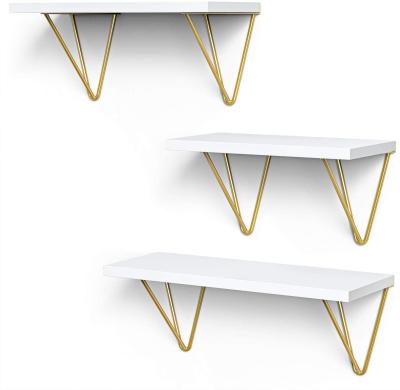 China Wall Mounted Floating Beams Modern Triangle Gold Bracket DT2021-1 for sale