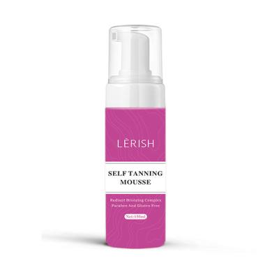 China Lerish Private Label Lotion Free Lerish Bronze Skin Foam Natural Black Tanning Tanning Cloth for sale