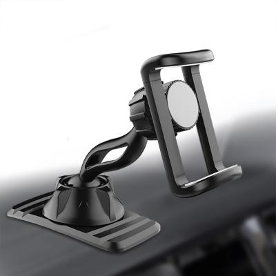 China Dual 360 Degree Rotating 2019 Universal 360 Rotation Car Phone Holder With Strong Adhesive For Car Dashboard Windowshide Clip Mount For Mobile Holder for sale