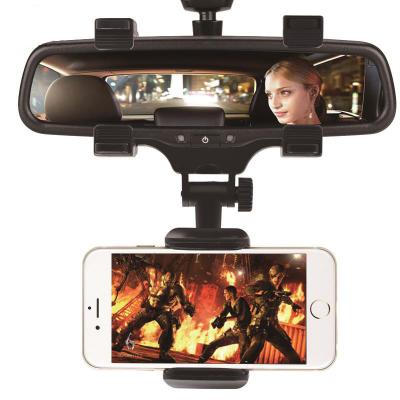 China ABS XMXCZKJ Material 360 Degree Car Phone Holder Car Rearview Mirror Mount Phone Holder For iPhone Samsung GPS Smartphone Holder Universal for sale