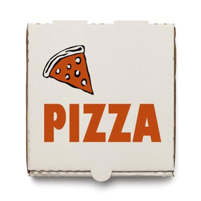 China Food Logo Design Luxury Food Box Custom Made Corrugated Cardboard Brown Paper Pizza To Go Box For Pizza Shop for sale