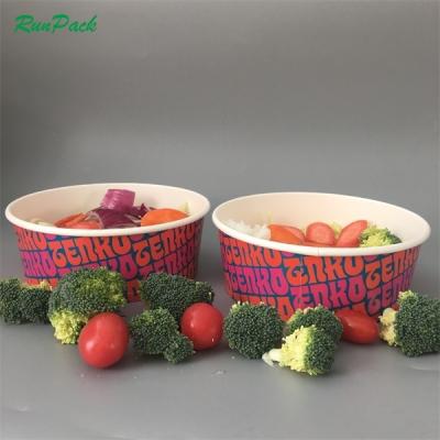 China Handmade Hot Selling Thickened Custom Rice Bowl250ml 500ml 700ml 1000ml 1200ml 1500ml Salad Wrapping Paper Bowl Disposable Soup Cup for sale