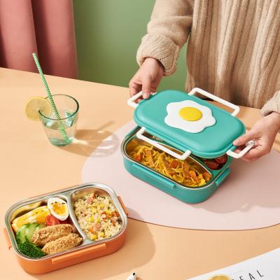 China New Freshness Preservation Style 304 Stainless Steel Insulated Lunch Box,Office Worker Compartment Instant Noodle Bowl for sale