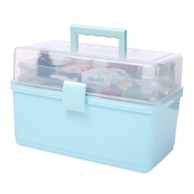 China Household Medicine Stocked Storage Box With Locking Lid And Handle Pill Medicine Organizer for sale