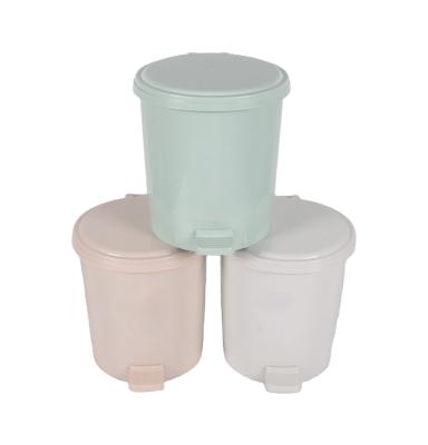 China Sustainable High Quality Small Food Bin With Waterproof Foot Operated Kitchen Bathroom Trash Can for sale