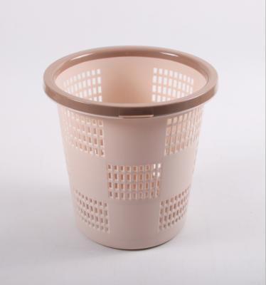 China Large Ring Garbage Can Household Uncovered Viable Creative Plastic Kitchen Pressure Trash Can for sale