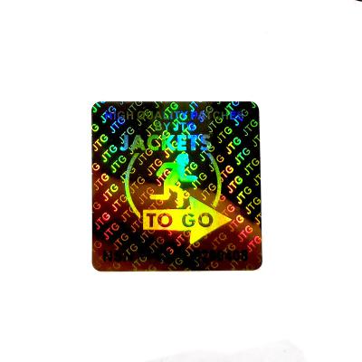 China Anti-counterfeit Custom Waterproof Holographic Label Sticker Packaging Hologram Sticker for sale