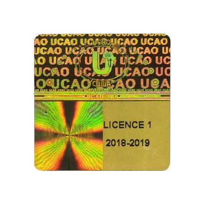 China Factory Holographic Sticker Anti-Counterfeit Security Label Custom Hologram Sticker Label for sale