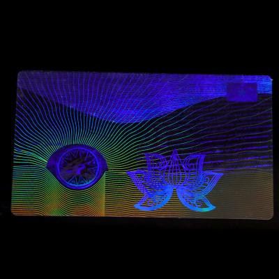 China Custom Anti-counterfeiting Hologram ID Lamination PA ID Hologram Coated Clear Sticker for sale