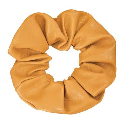 China 2021 European and American Style Soft Cloth Logo Hair Scrunchies Woman Scrunchie Soft Hair Ties for sale