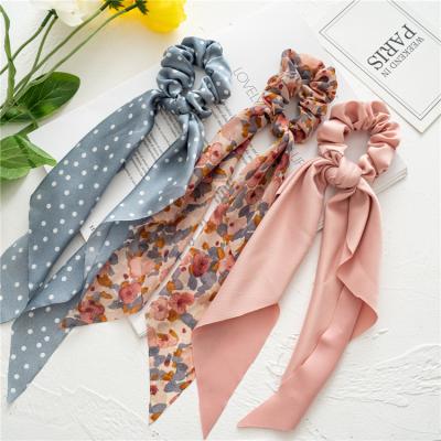 China Promotional Good Quality Soft Satin Slik Hair Scrunchies Girl Hair Scrunchies Wholesale for sale