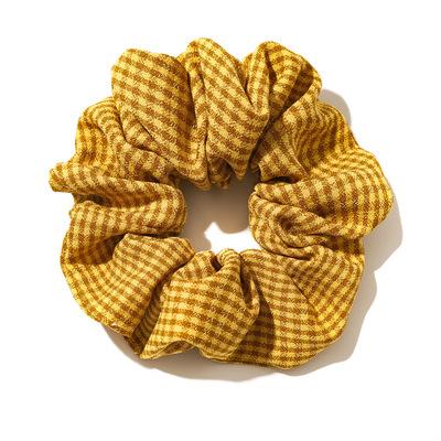 China Luxury scrunchies European and American style stripe hair tie satin hair accessories for women for sale