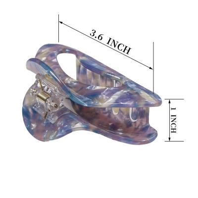 China JIRIS Fashion Good Quality Hot Selling Acrylic Resin And Combine Hair Clamps Pastel High Quality Hair Claw for sale