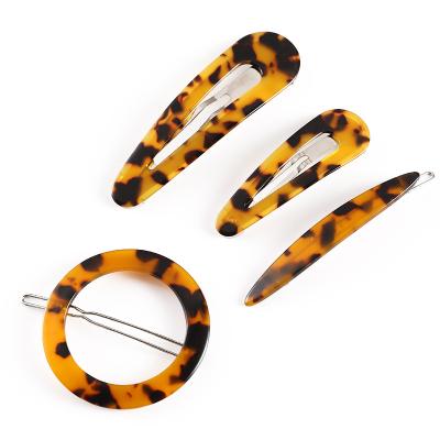 China Fashion JIRIS 2021 Newest Design Acetate Sheet and Alloy Fashionable Custom Hairpins for sale