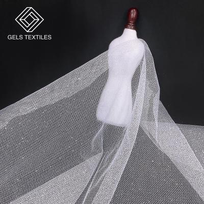 China New Breathable White Reticular Tulle Hollow Out Instant Lace Fabric Nigeria Lace Fabric For Wedding Dress for sale