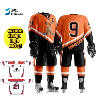 China Antibacterial Customize Custom Sublimation Hockey Wear Uniform Ice Hockey Jersey Sublimation Hockey Jersey for sale