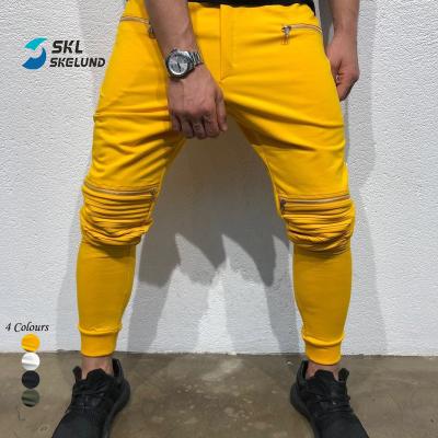 China Wholesale QUICK DRY Cargo Pants Zipper Pockets Men Jogger Pants Casual Sportswear Sweat Gym Stacked Joggers Pants With Side Pockets for sale