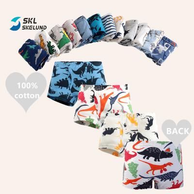 China Breathable Custom Kids Boxer Boys Briefs Underwear Boy Cartoon Briefs Cool Dinosaur Kids Boxer Shorts Pack Kids Underwear Boys Briefs for sale